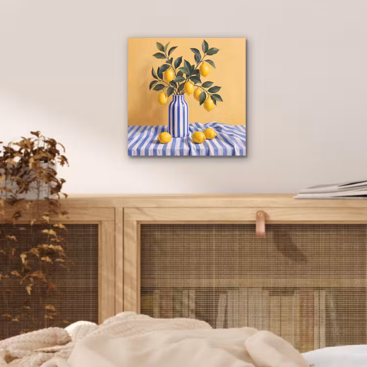 aluminium wall art - Lemon - Still Life - Modern - Citroen - Stilleven - Modern aluminium wit klein