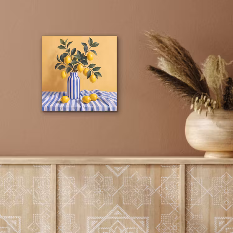 aluminium wall art - Lemon - Still Life - Modern - Citroen - Stilleven - Modern aluminium wit klein