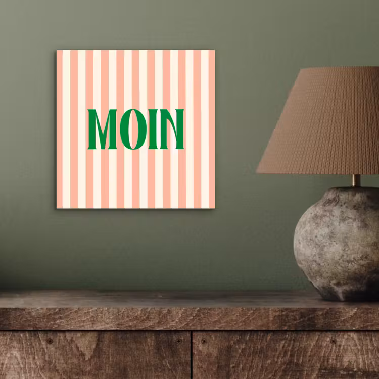 Zachtroze - Groen - Strepen - Moin aluminium wit klein -sfeer2
