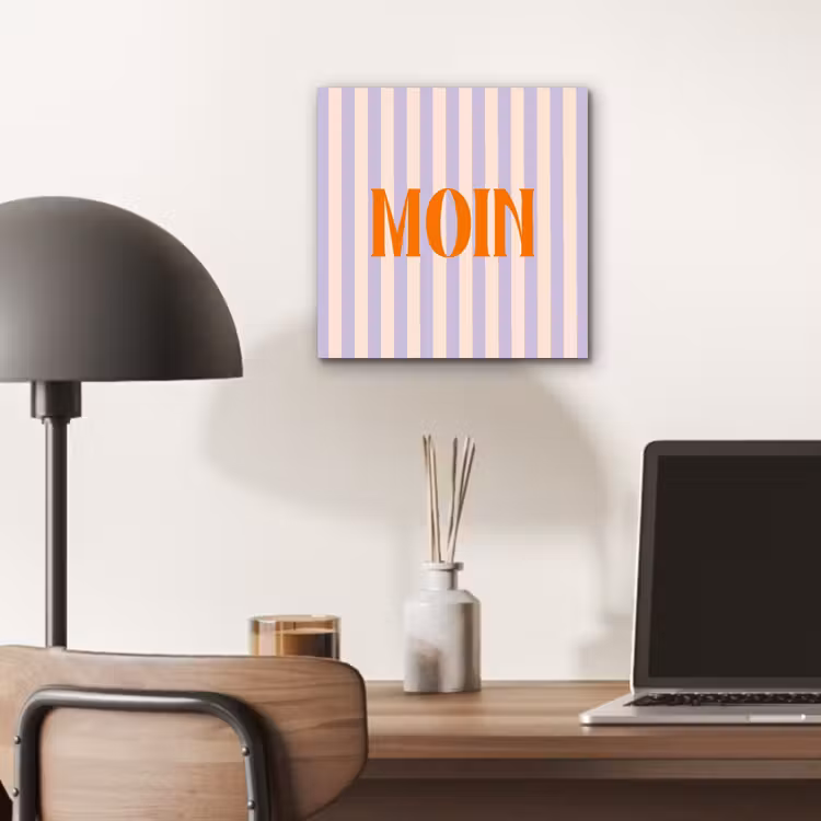 Lila - Oranje - Strepen - Moin aluminium wit klein -sfeer5