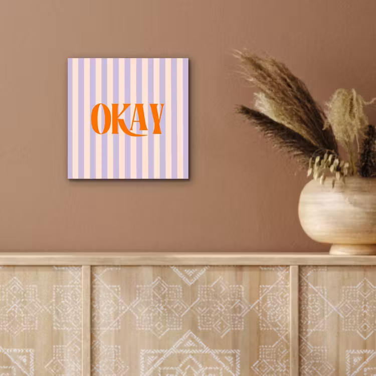 Lila - Oranje - Strepen - Okay aluminium wit klein -sfeer4