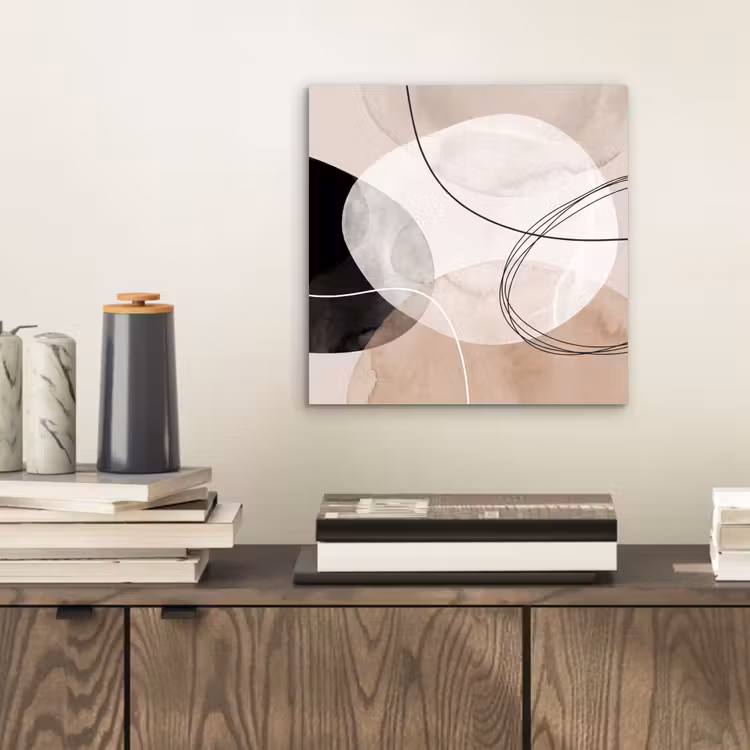 aluminium wall art - Lines - Wavy - Art - Lijnen - Golvend - Kunst aluminium wit klein
