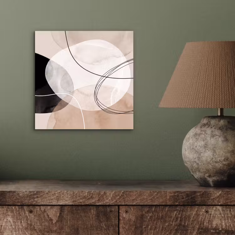 aluminium wall art - Lines - Wavy - Art - Lijnen - Golvend - Kunst aluminium wit klein