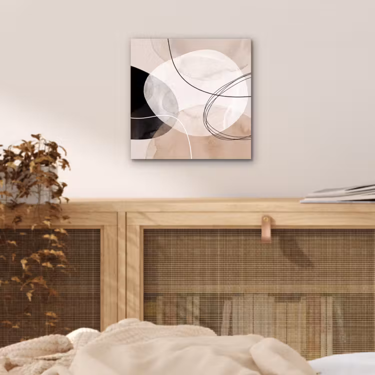 aluminium wall art - Lines - Wavy - Art - Lijnen - Golvend - Kunst aluminium wit klein