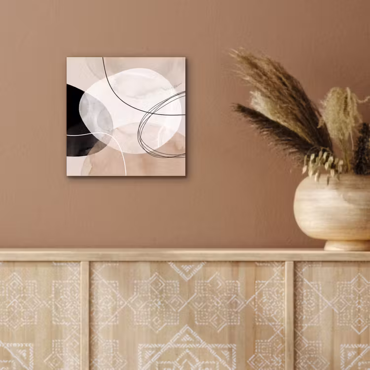 aluminium wall art - Lines - Wavy - Art - Lijnen - Golvend - Kunst aluminium wit klein