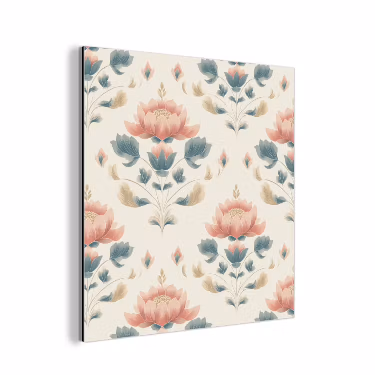 Lotus - Bloemen - Roze aluminium wit klein 46 -3d