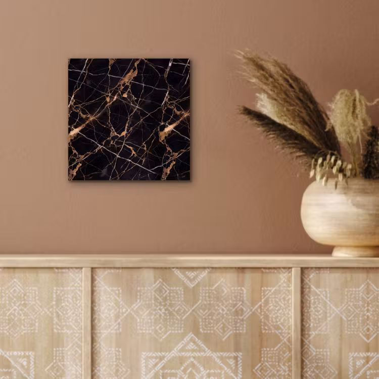 Marmer - Goud - Abstract - Zwart aluminium wit klein -sfeer4