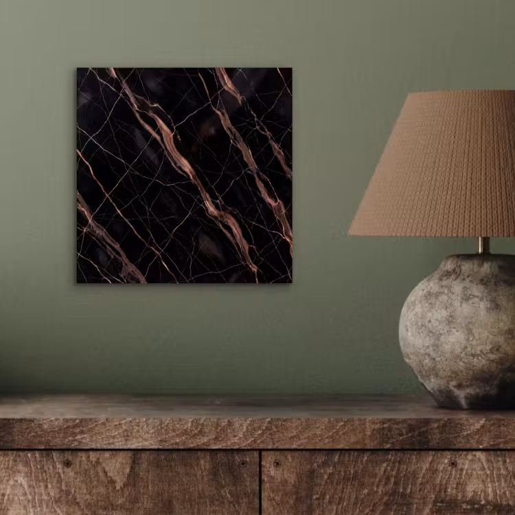 Marmer - Goud - Patroon - Luxe - Zwart aluminium wit klein -sfeer2