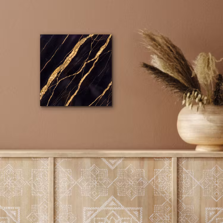Marmer - Goud - Textuur - Abstract - Zwart aluminium wit klein -sfeer4