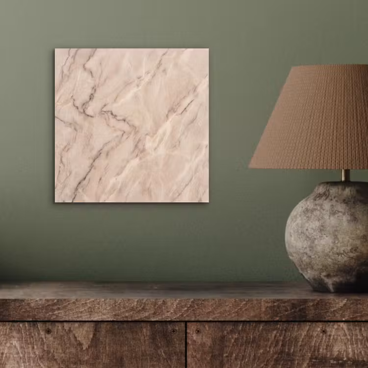 Marmer - Patroon - Abstract - Modern - Beige aluminium wit klein -sfeer2
