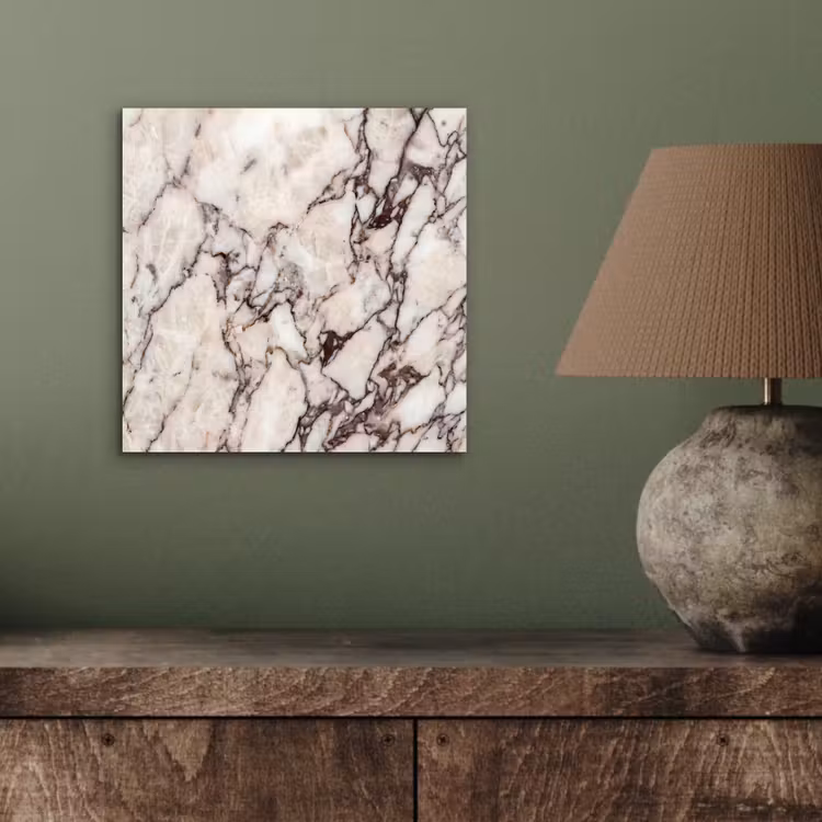 Marmer - Textuur - Abstract - Wit - Bruin aluminium wit klein -sfeer2