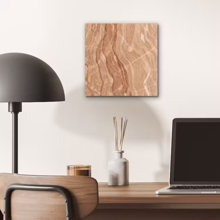 Marmer - Ader - Natuur - Abstract - Beige aluminium wit klein -sfeer5