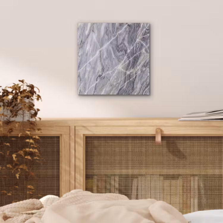 Marmer - Ader - Patroon - Abstract - Grijs aluminium wit klein -sfeer3