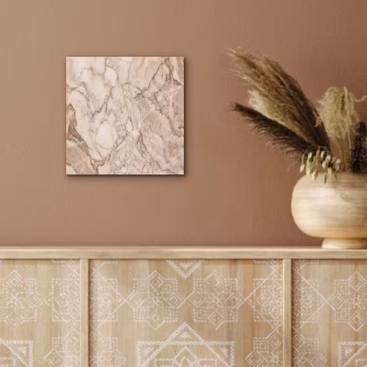 Marmer - Aderen - Textuur - Beige - Modern aluminium wit klein -sfeer4