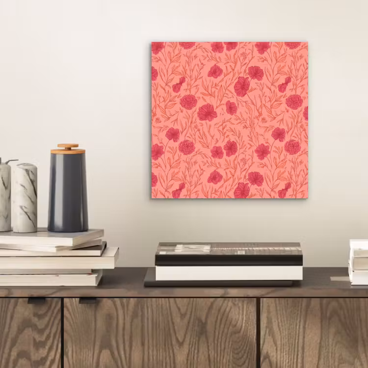 Weidebloemen - Romantisch - Roze aluminium wit klein 46 -sfeer1