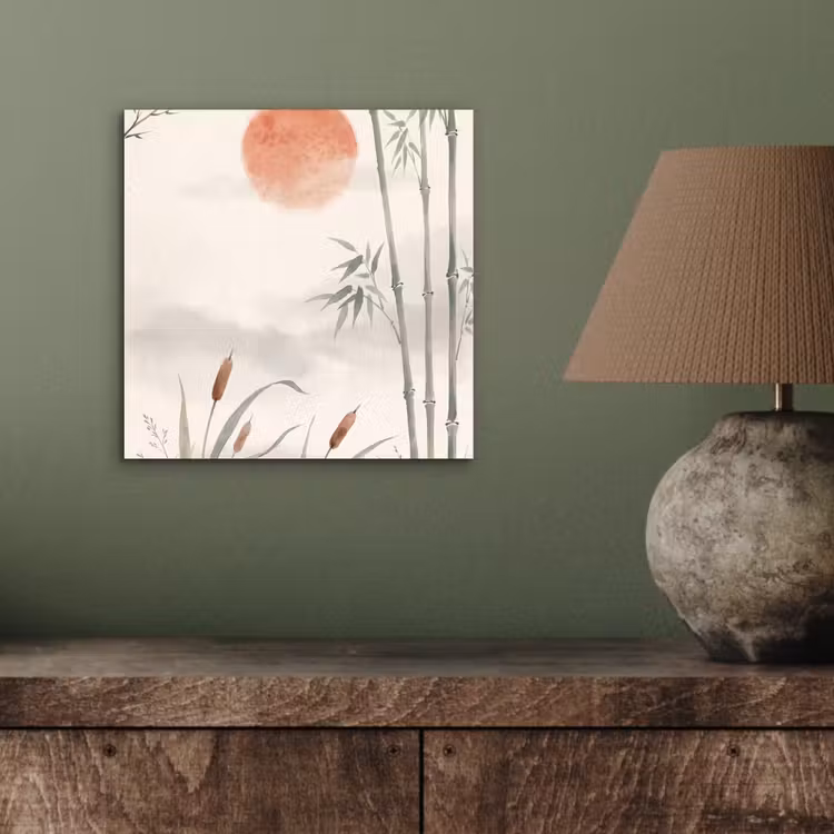 Minimalistisch - Bamboe - Groen aluminium wit klein -sfeer2