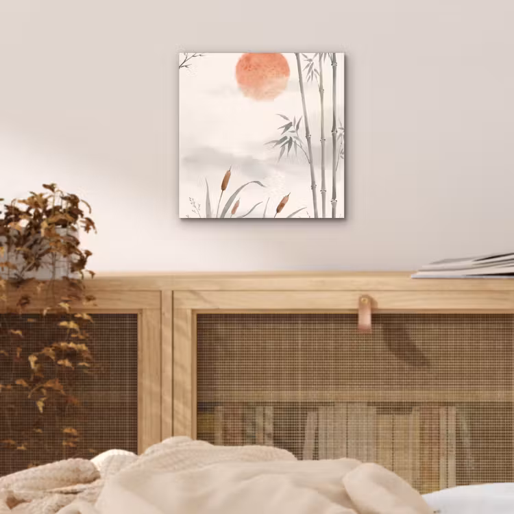 Minimalistisch - Bamboe - Groen aluminium wit klein -sfeer3