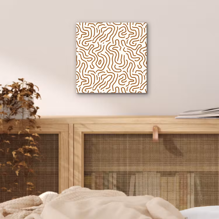 Minimalistisch - Patroon - Terracotta aluminium wit klein 46 -sfeer3