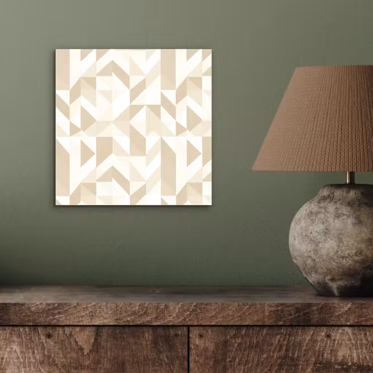 Modern - Abstract - Beige aluminium wit klein 46 -sfeer2