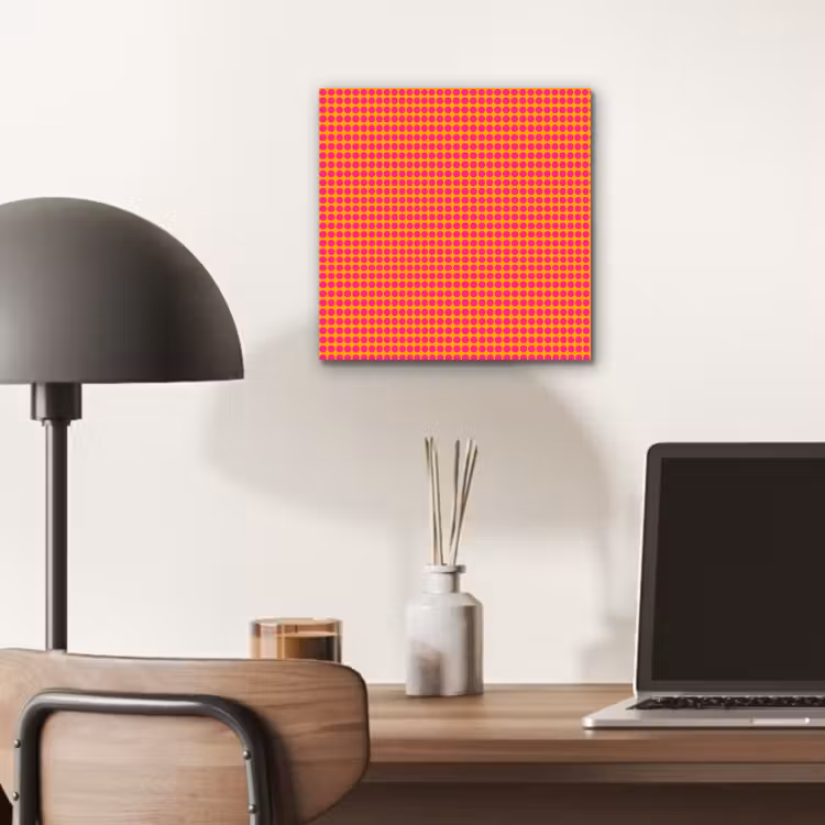 Modern - Stippen - Oranje aluminium wit klein 46 -sfeer5
