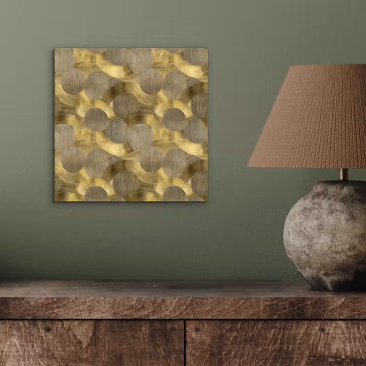 Modern - Geometrisch - Goud aluminium wit klein 46 -sfeer2