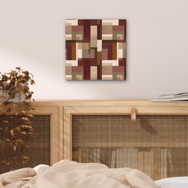 Modern - Geometrie - Kleurrijk aluminium wit klein 46 -sfeer3