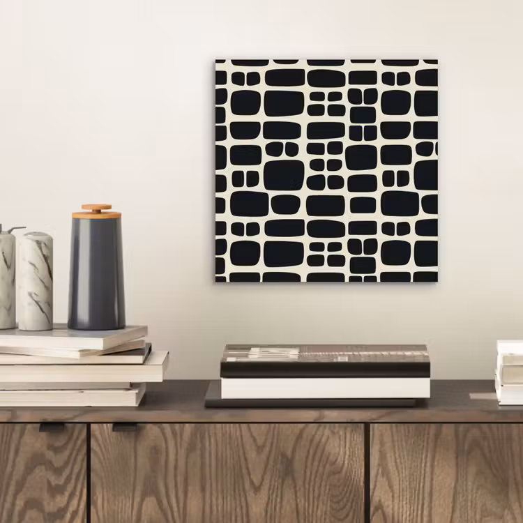 Modern - Organisch - Zwart aluminium wit klein 46 -sfeer1