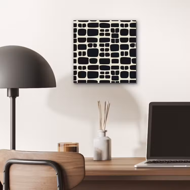 Modern - Organisch - Zwart aluminium wit klein 46 -sfeer5