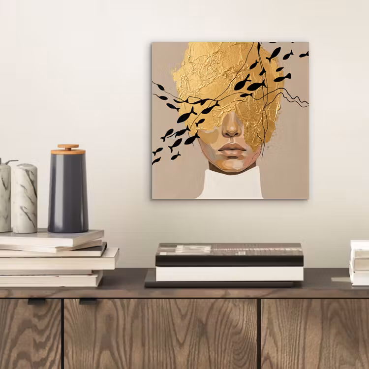 Modern - Vrouw - Goud aluminium wit klein -sfeer1