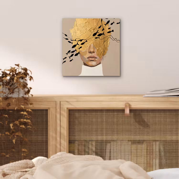 Modern - Vrouw - Goud aluminium wit klein -sfeer3