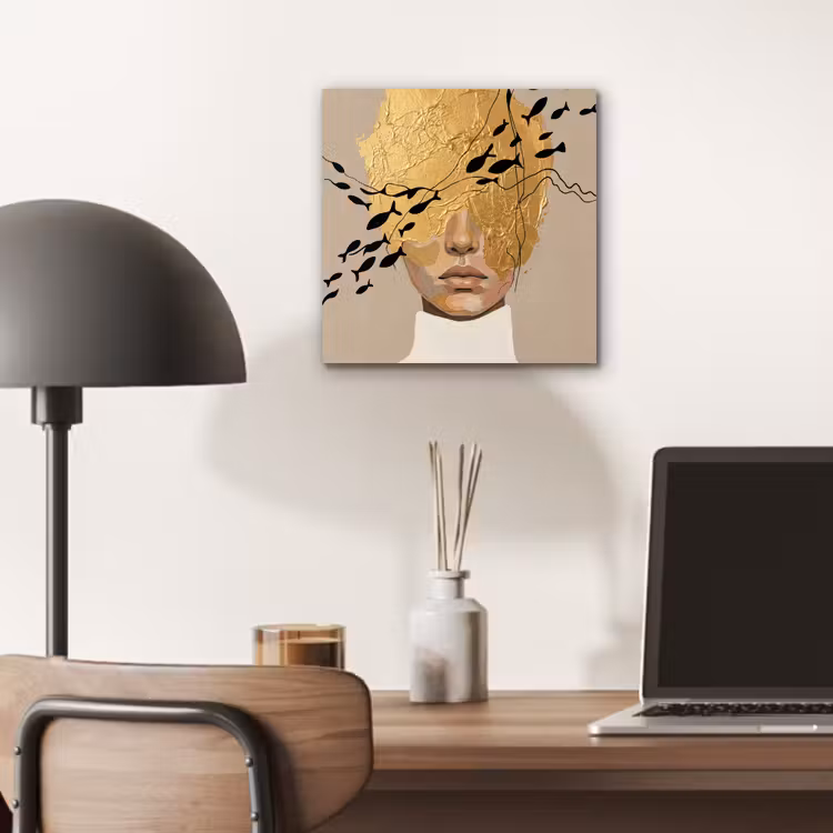 Modern - Vrouw - Goud aluminium wit klein -sfeer5