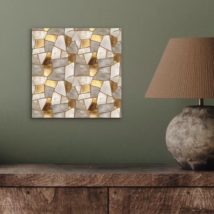 Mozaïek - Marmer - Goud aluminium wit klein 46 -sfeer2