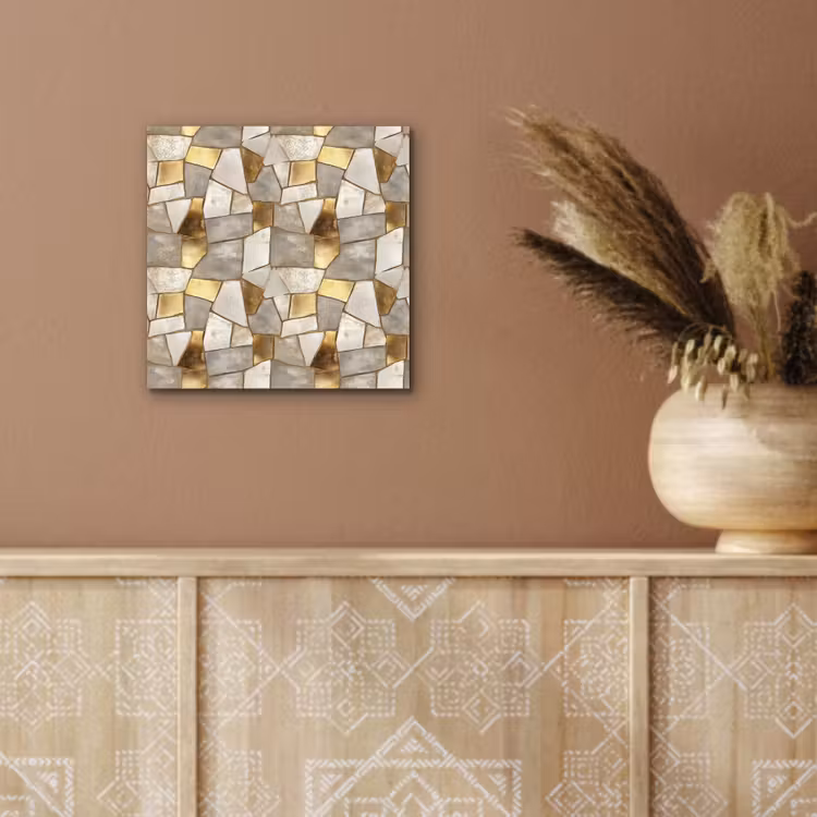 Mozaïek - Marmer - Goud aluminium wit klein 46 -sfeer4