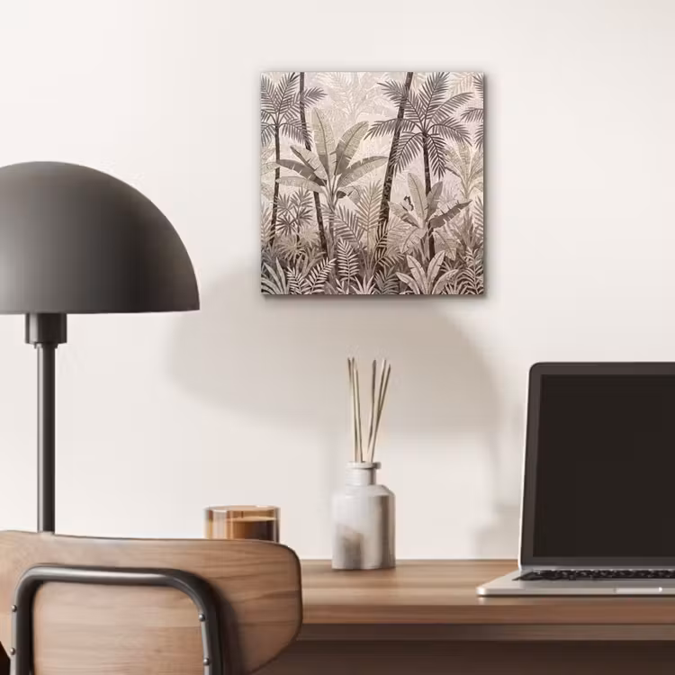 Natuur - Bladeren - Landschap - Mozaïek - Beige aluminium wit klein -sfeer5