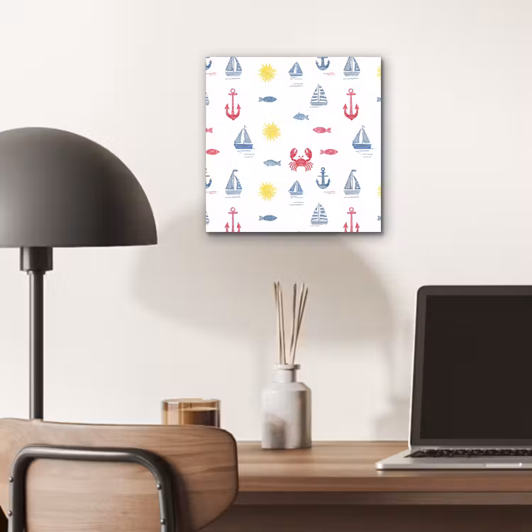 Nautisch - Illustraties - Kleurrijk aluminium wit klein 46 -sfeer5