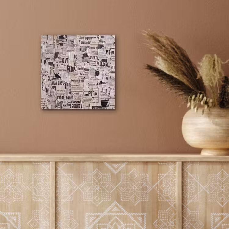 Krant - Gescheurd - Textuur - Abstract - Zwart-wit aluminium wit klein -sfeer4