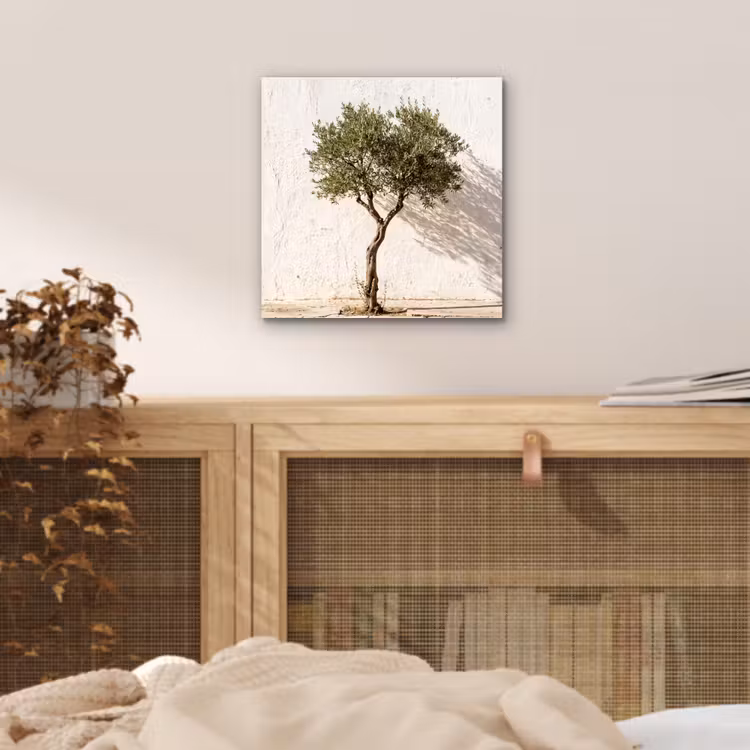 aluminium wall art - Olive Tree - Wall - White - Olijfboom - muur - wit aluminium wit klein