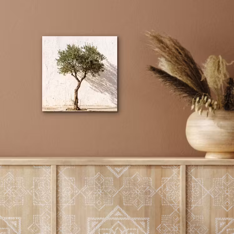 aluminium wall art - Olive Tree - Wall - White - Olijfboom - muur - wit aluminium wit klein