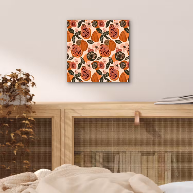 Papaja - Bloesem - Oranje aluminium wit klein 46 -sfeer3