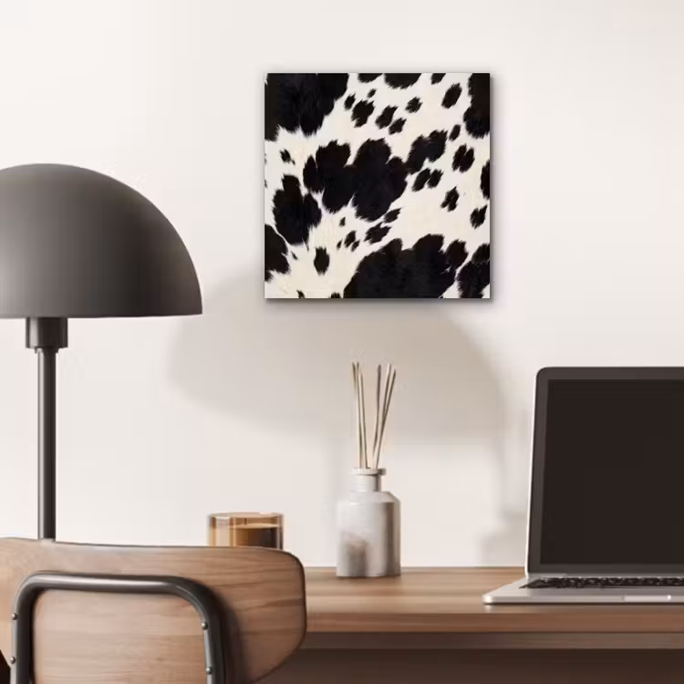 Patroon - Vacht - Zwart - Wit aluminium wit klein -sfeer5