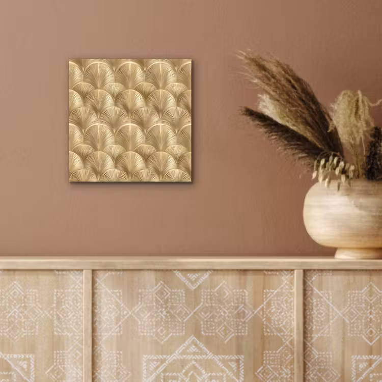 Patroon - Waaier - Goud aluminium wit klein 46 -sfeer4