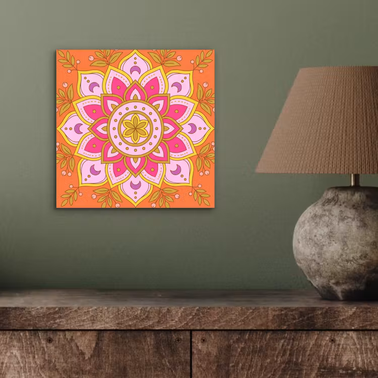 Patroon - Bloemmotief - Decoratie - Abstract - Roze aluminium wit klein -sfeer2