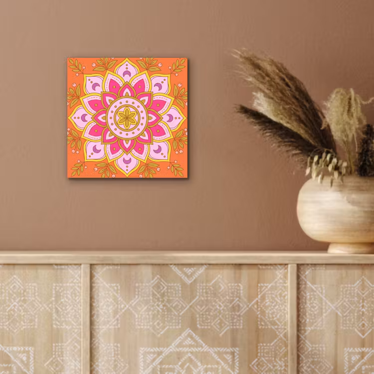Patroon - Bloemmotief - Decoratie - Abstract - Roze aluminium wit klein -sfeer4