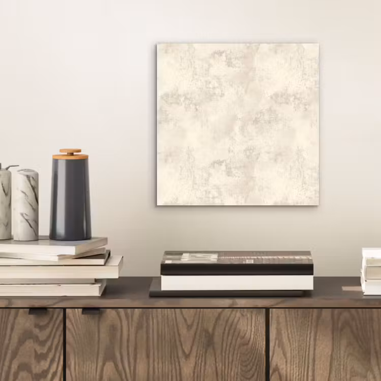 Patroon - Organisch - Beige aluminium wit klein 46 -sfeer1