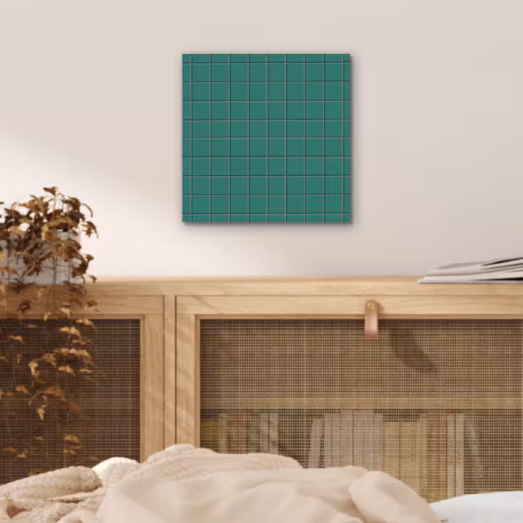 Patroon - Patroon - Smaragd aluminium wit klein 46 -sfeer3