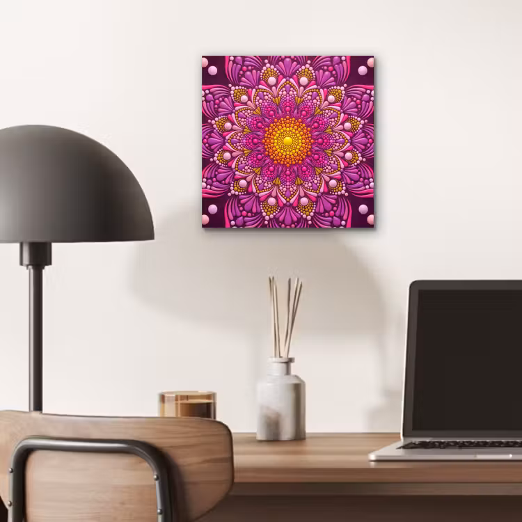 Patroon - Stippen - Abstract - Kleurrijk aluminium wit klein -sfeer5