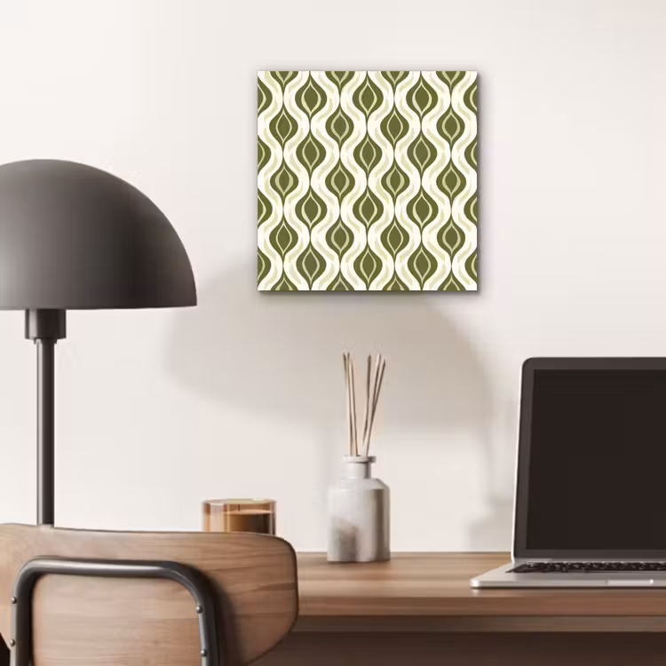 Patroon - Retro - Groen aluminium wit klein 46 -sfeer5