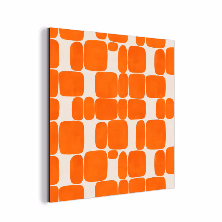 Patroon - Retro - Oranje aluminium wit klein 46 -3d