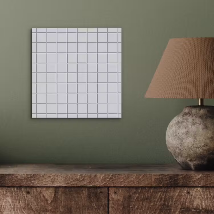Patroon - Tegels - Licht - Grijs aluminium wit klein 46 -sfeer2
