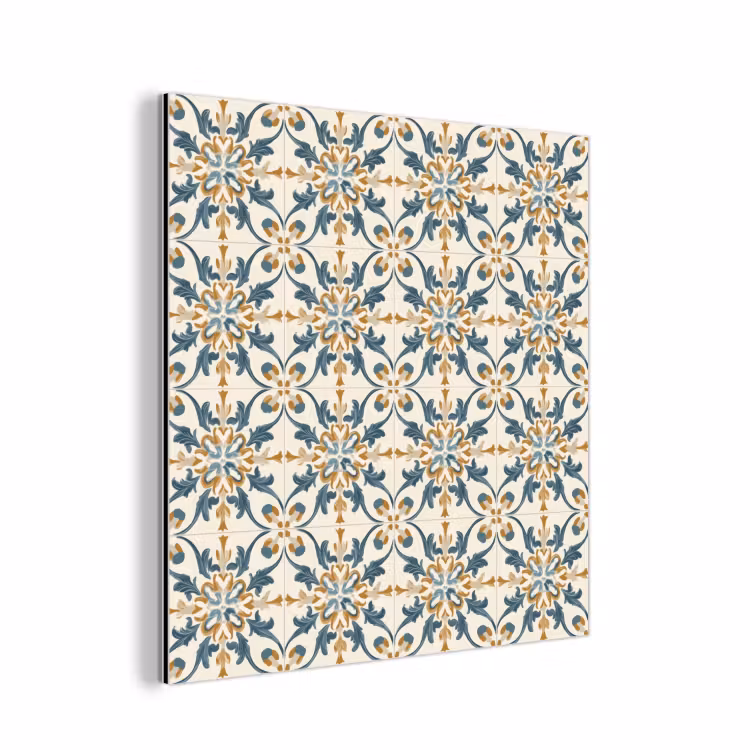 Patroon - Klassiek - Kleurrijk aluminium wit klein 46 -3d
